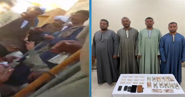 ضبط 4 أشخاص لتوزيعهم مبالغ مالية وبطاقات شخصية لصالح أحد المرشحين بالأقصر