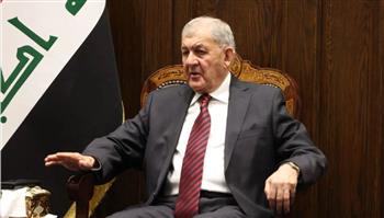   الرئيس العراقي يدعو المجتمع الدولي لوقف اعتداءات إسرائيل واستقرار المنطقة
