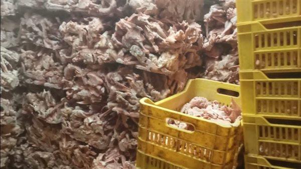 خلال شهر .. ضبط 45 طن دواجن ولحوم فاسدة بالجيزة