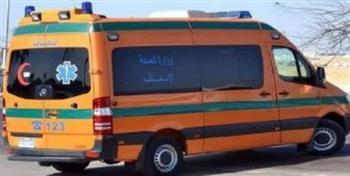 إصابة شخص صدمته سيارة أثناء عبوره للطريق فى المنيب