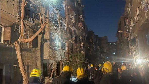 مصرع سيدة وإصابة شخصين في انهيار عقار بمنشأة ناصر