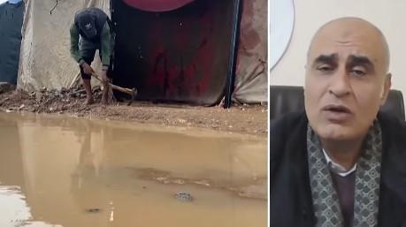 أمجد الشوا: المنخفض الجوي فاقم الكارثة الإنسانية في قطاع غزة