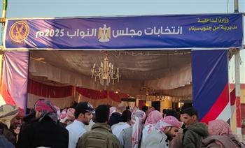   في الفترة المسائية.. احتشاد المواطنين أمام اللجان الانتخابية بجنوب سيناء