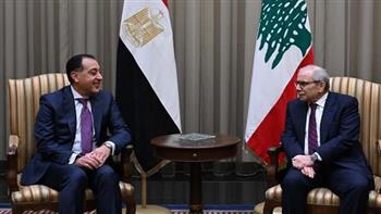  رئيس الوزراء اللبناني يستقبل مصطفى مدبولي بمقر السراى الحكومي ببيروت