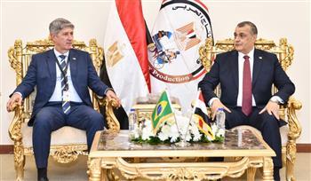 وزير الإنتاج الحربي يستقبل وزير الدفاعي البرازيلي