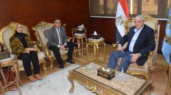 محافظ الغربية يستقبل رئيس الهيئة العامة للخدمات البيطرية