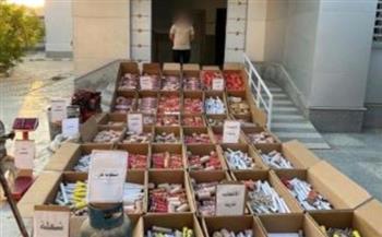   ضبط ورشة لتصنيع الألعاب النارية بالفيوم بداخلها 650 ألف قطعة