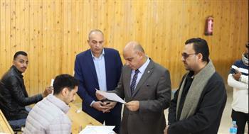 انتظام أعمال امتحانات الفصل الدراسى الأول بجامعة قنا