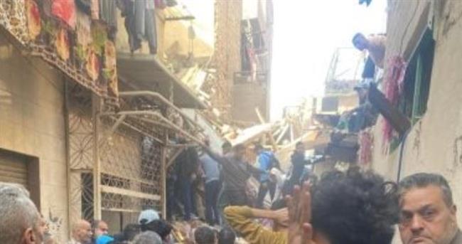 انهيار عقار مكون من 4 طوابق فى إمبابة