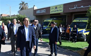   رئيس الوزراء يتفقد نقطة إسعاف قرية "الودي" بالجيزة
