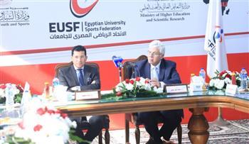 وزير التعليم العالي: الرياضة الجامعية ركيزة لبناء الإنسان المصري وتمكين الشباب