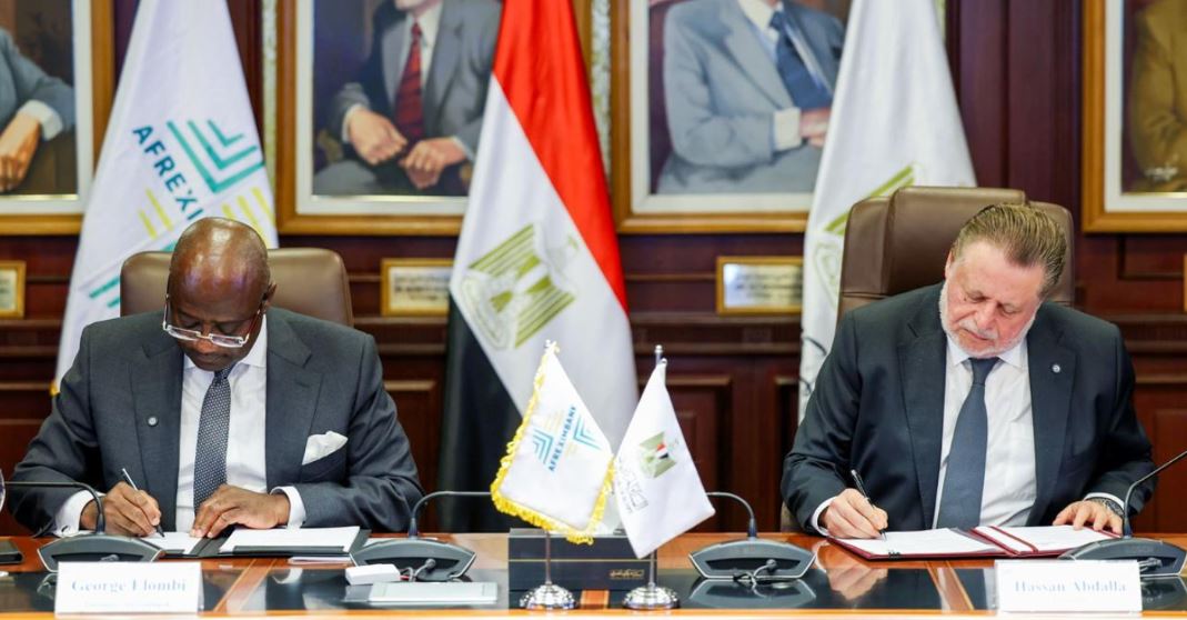 "المركزي" وبنك التصدير والاستيراد الإفريقي يوقعان مذكرة تفاهم لإنشاء بنك للذهب في مصر