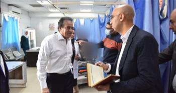   وزير الصحة يتفقد مستشفى الواسطى المركزي بمحافظة بني سويف