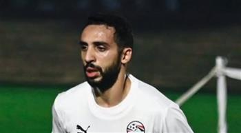   إصابة اللاعب كريم فؤاد خلال مران منتخب مصر المشارك بكأس العرب