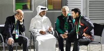   وزير الشباب والرياضة القطري يحضر مران منتخب مصر قبل لقاء الأردن غدا بكأس العرب