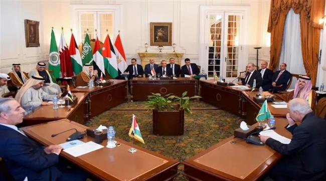 البيان المشترك للاجتماع السداسي العربي يرفض أي محاولات لتقسيم قطاع غزة