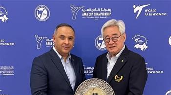   اتحاد التايكوندو يكرم رئيس الاتحاد العالمي تشونج وون شو