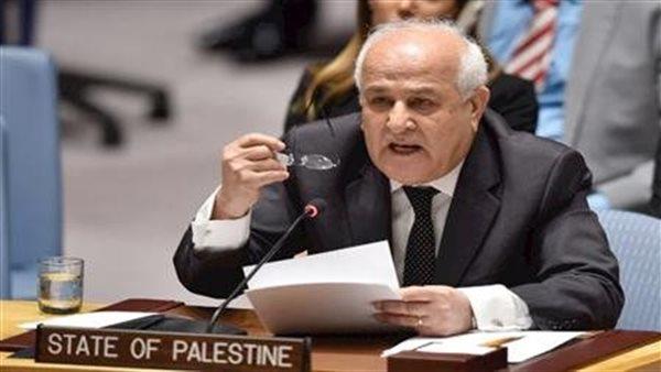 مندوب فلسطين بالأمم المتحدة: مصر وقطر تعملان بكل جهد مع أمريكا للالتزام بوقف إطلاق النار 