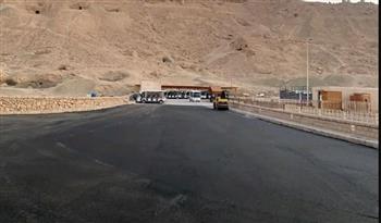   انتهاء أعمال رصف الطرق المؤدية إلى معبد حتشبسوت استعدادًا لاحتفالية النادي الأهلي 