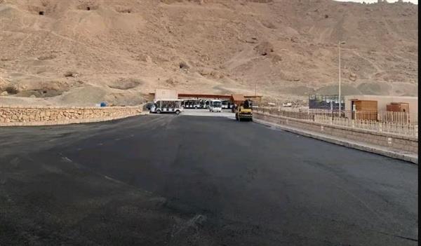 انتهاء أعمال رصف الطرق المؤدية إلى معبد حتشبسوت استعدادًا لاحتفالية النادي الأهلي