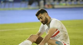   ظهور المثلوثي في مران الزمالك بعد جراحة الرباط الصليبي