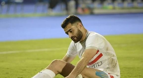ظهور المثلوثي في مران الزمالك بعد جراحة الرباط الصليبي
