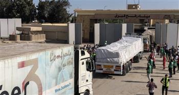   إدخال 206 شاحنات إلى الفلسطينيين بقطاع غزة