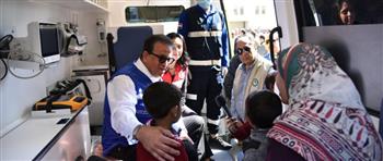   وزير الصحة يتفقد الحالة الصحية للمرضى والمصابين بمعبر رفح البري