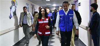   وزير الصحة يصطحب وفدين في زيارة لمستشفى العريش العام