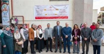   وحدة التضامن الاجتماعي تفتتح معرض الأسر المنتجة بجامعة حلوان