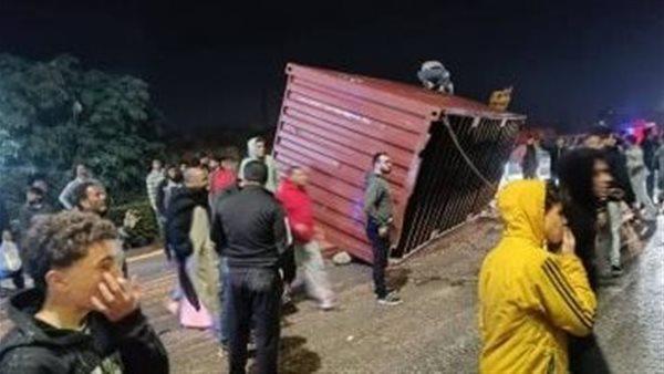 مصرع شخص على طريق أجا ميت غمر بالدقهلية