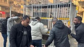   محافظة الجيزة: رفع نحو 700 حالة إشغال للمحال بعدد من شوارع أحياء الجنوب