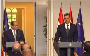   السيسي ورئيس وزراء إسبانيا يؤكدان ضرورة إنهاء الانتهاكات الإسرائيلية في سوريا