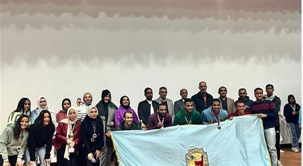 جامعة سوهاج تحصد المركز الأول في منافسات تنس الطاولة بمهرجان ألعاب جامعات الجنوب