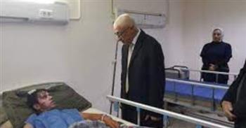   محافظ شمال سيناء يزور الجرحي الفلسطينيين في مستشفي العريش العام