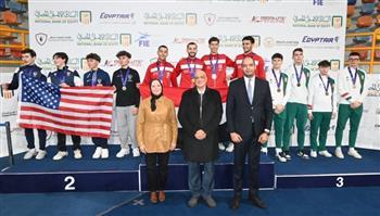 منتخب الناشئين يفوز بذهبية كأس العالم لسيف المبارزة بالعاصمة الإدارية الجديدة