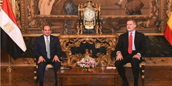 بيان مصري إسباني مشترك بعد زيارة السيسي حول غزة ولبنان وسوريا