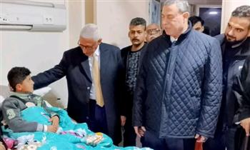   جولة لمحافظ شمال سيناء مع سفير فلسطين لزيارة مستشفى العريش