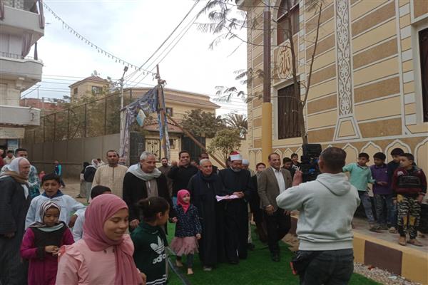 وسط فرحة الأهالي .. افتتاح المسجد البحرى بقرنفيل فى القليوبية  ..صور