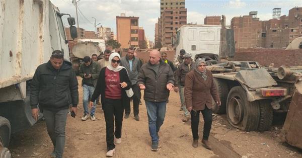نائبة محافظ القليوبية تقوم بحملة مكبرة لرفع الإشغالات والمخلفات بمدينة الخصوص