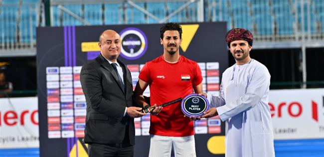 أحمد الجنايني يتوج بجائزة أفضل لاعب في كأس الأمم العالمية للهوكي