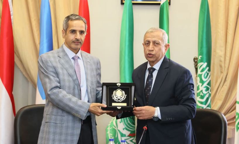 رئيس الأكاديمية العربية يستقبل نائب رئيس جامعة الأعمال والتكنولوجيا بالسعودية
