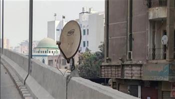   القبض على شخص وضع «طبق دش» أعلى محور رئيسي بالعمرانية