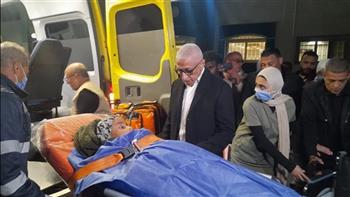   لليوم الثاني.. محافظ شمال سيناء يستقبل الجرحى الفلسطينيين