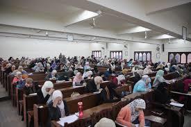 إقبال كثيف من دارسي المرحلة التمهيدية على اختبارات العلوم الشرعية والعربية بالجامع الأزهر