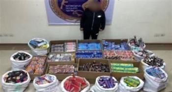   ضبط 3 ملايين قطعة ألعاب نارية داخل ورشة بالفيوم