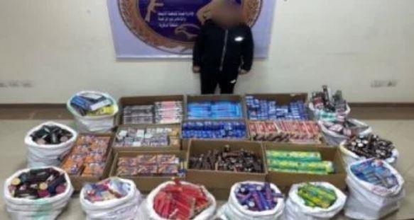 ضبط 3 ملايين قطعة ألعاب نارية داخل ورشة بالفيوم