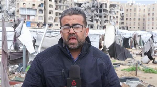 القاهرة الإخبارية: نازحو غزة يعانون دمار المخيمات والبرد القارس