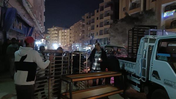 رفع 1600 حاله اشغال للمقاهي والمنشآت التجارية بالبوابة الأولي والثانية بحدائق الأهرام