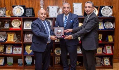 القائم بأعمال رئيس جامعة طنطا يستقبل الملحق الثقافي الليبي